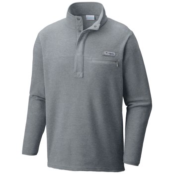 Columbia PFG Harborside Fleece, Chamarras Grises Para Hombre | 351286-ULZ